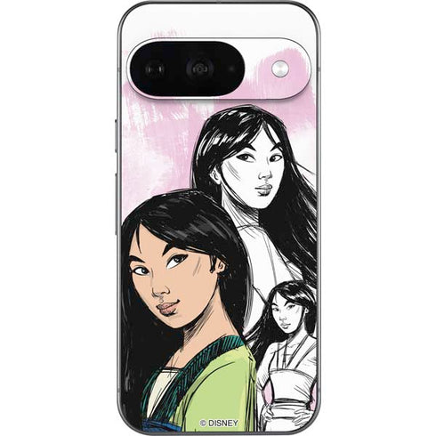 Disney Princess Mulan Sketch Google Pixel 9 Skin